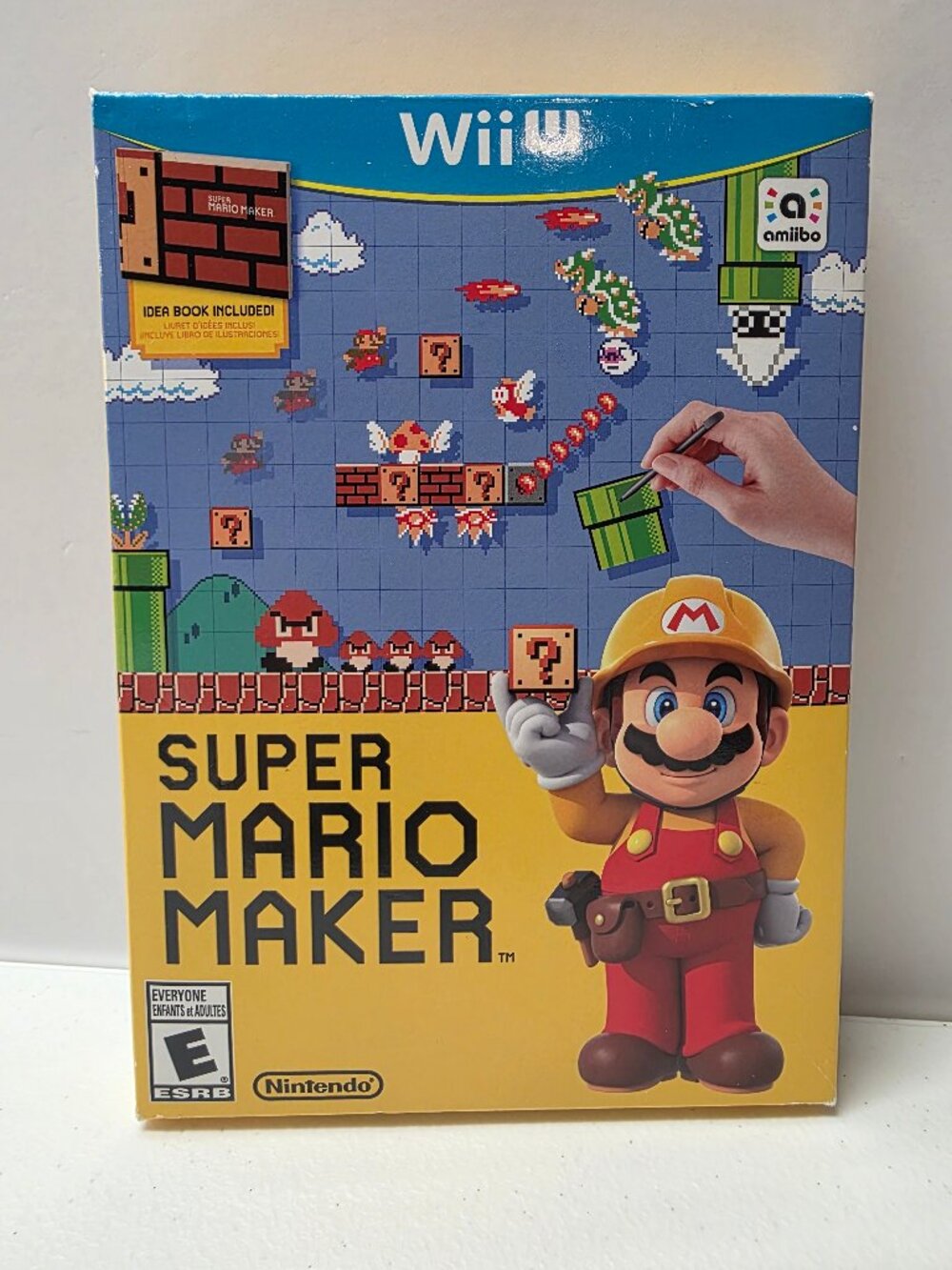 Super Mario Maker - Nintendo Wii U - CIB w/ Idea Book & Slip Cover - Tested